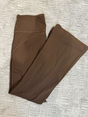 Lululemon Brown High-Waist Flared Yoga Pants size 14